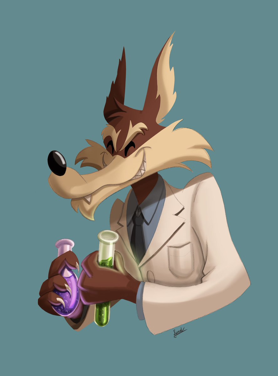 Professor Wile E. Coyote and his potion 🧪