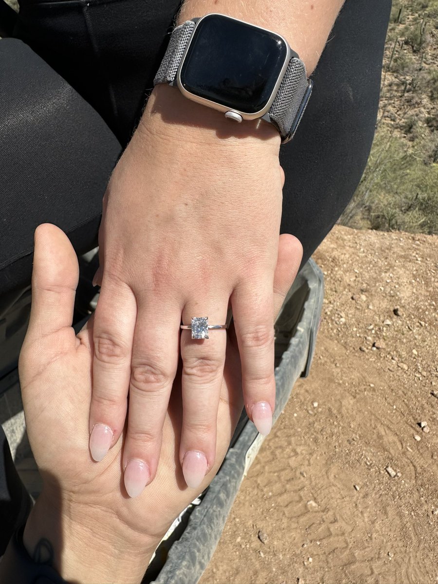 JasonBrown_QB's tweet photo. Oh hey fiancé 💍🖤 https://t.co/5FfSeNqAdR