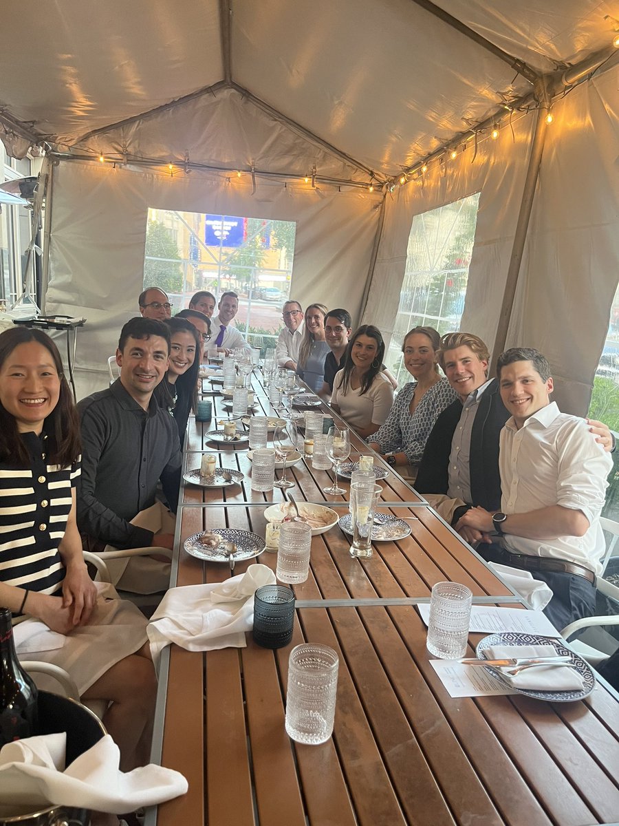 Tonight was a fun tradition for @UNCGIFellowship @UNCGastro with a dinner celebrating our fantastic fellows @DDWMeeting - who contributed to the over 150 abstracts and presentations at the meeting. This is the future of GI! And a great meal…@nshaheenUNC @EdBarnesMD