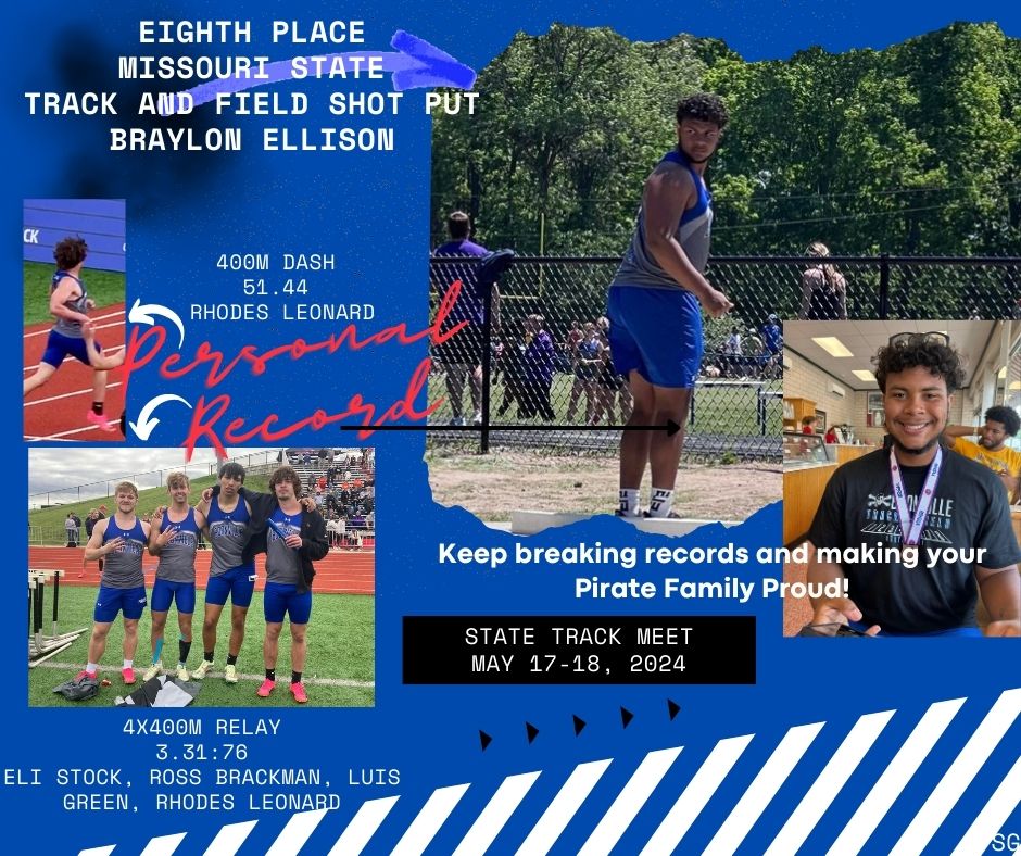 The definition of leaving it all on the track is this group right here!  Huge congratulations to 8th place State Medalist @braylonellison  (shot put) and Seniors Eli Stock, Ross Brackman, Luis Green, and Rhodes Leonard who all PR'd at the State Track Meet but just missed the