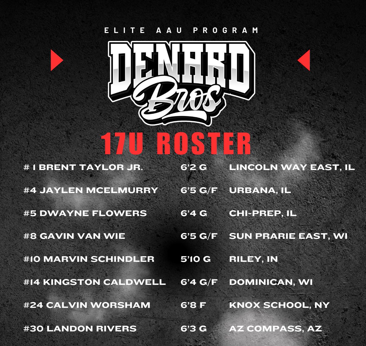 〽️The 17U DeNard Bros were outstanding this weekend at @HGSL_HoopGroup, going 4-1 with an impressive 17.4 ppg win margin! Huge shoutout to these athletes for their incredible perseverance teamwork and effort! Scholarship Prospects on this roster 🚨COLLEGE COACHES🚨 @brent_tayl0r