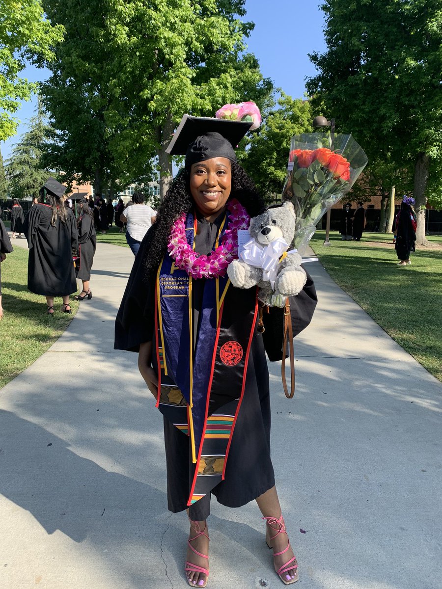 nicoolegee's tweet image. I am proud to say I am a EOP CSUN Graduate with a B.S. in Public Health!! 🎉💓 This journey was tough, but God showed up and guided me through each step of the way 🥹🙏🏾 I wouldn’t be here without his love. Class of 2024, we did it! 
#thankyouJesus #CSUNGRAD