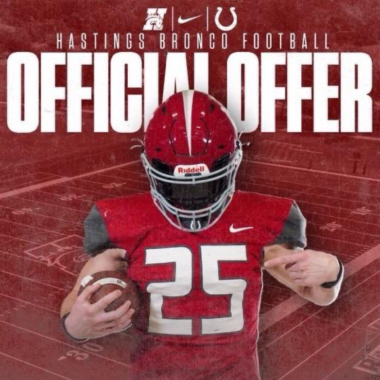 Excited and Grateful to have received my 3rd offer to play <a href="/HCBroncoFB/">Hastings College Football</a> ‼️Thank you to <a href="/Coachfozz/">Kenneth m fasnacht</a> for the opportunity. <a href="/oc_football/">O'Connor Football</a> <a href="/CoachCole42/">Coach Cole</a> <a href="/lmzworld_/">LIMITZ™️</a> <a href="/Maseroddy/">AZ Speed Guru</a> <a href="/PrepRedzoneAZ/">Prep Redzone Arizona</a> <a href="/azc_obert/">Richard Obert</a> <a href="/gridironarizona/">Gridiron Arizona</a> <a href="/coach_ksuttles/">Kyle Suttles</a> <a href="/CoachPerrone/">Coach Perrone (My Recruits)</a> <a href="/MyRecruits_/">My Recruits</a> <a href="/CodyTCameron/">Cody Cameron</a> <a href="/AZPreps365/">AZPreps365</a>