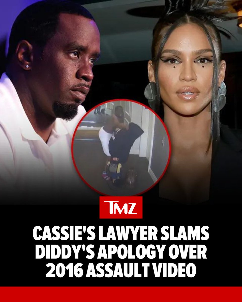 Cassie's legal team is crapping on Diddy's apology over the leaked 2016 video that shows him assaulting her. Read the statement 👉 tmz.me/zABzVLK