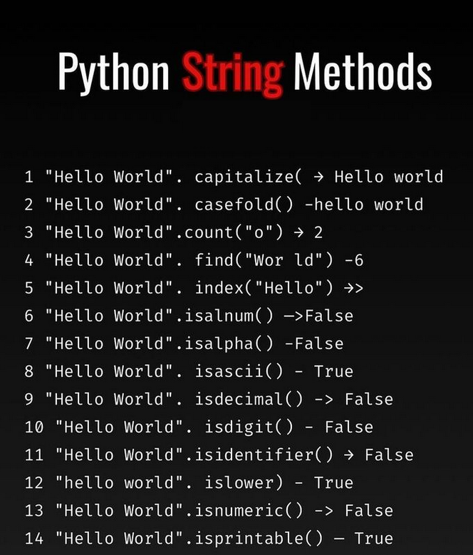 Python string methods are used to manipulate and operate on strings morioh.com/a/1dc5e8845acc…

#python #programming #developer #programmer #coding #coder #computerscience #webdev #webdeveloper #webdevelopment #pythonprogramming #pythonquiz #ai #ml #machinelearning #datascience