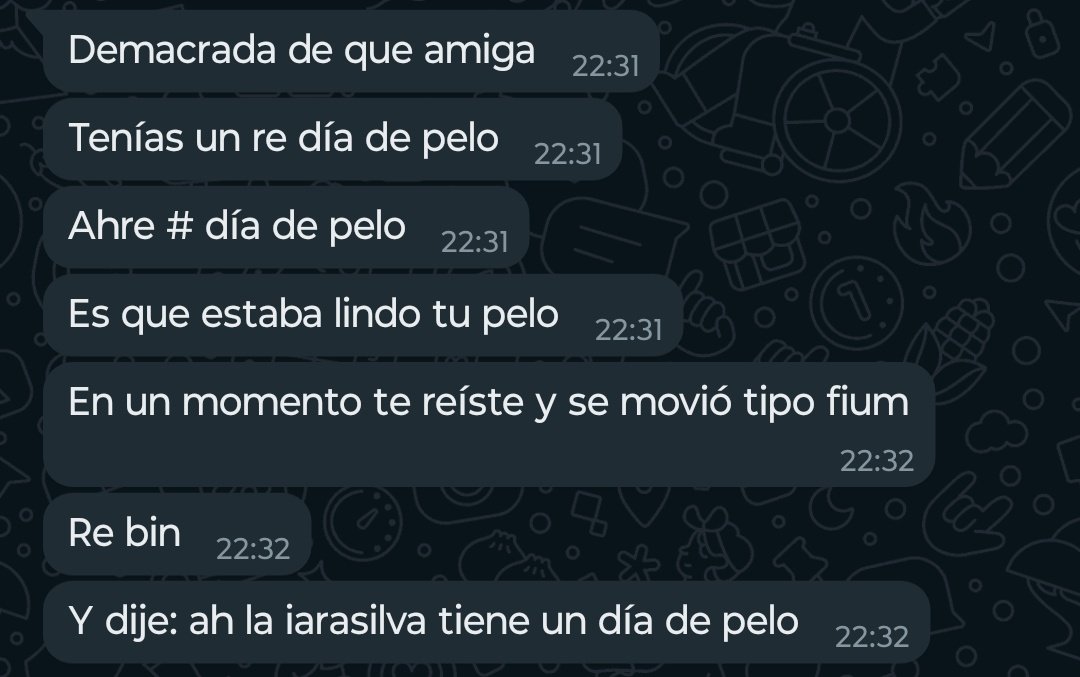 Estoy meada con el concepto DÍA DE PELO🙏