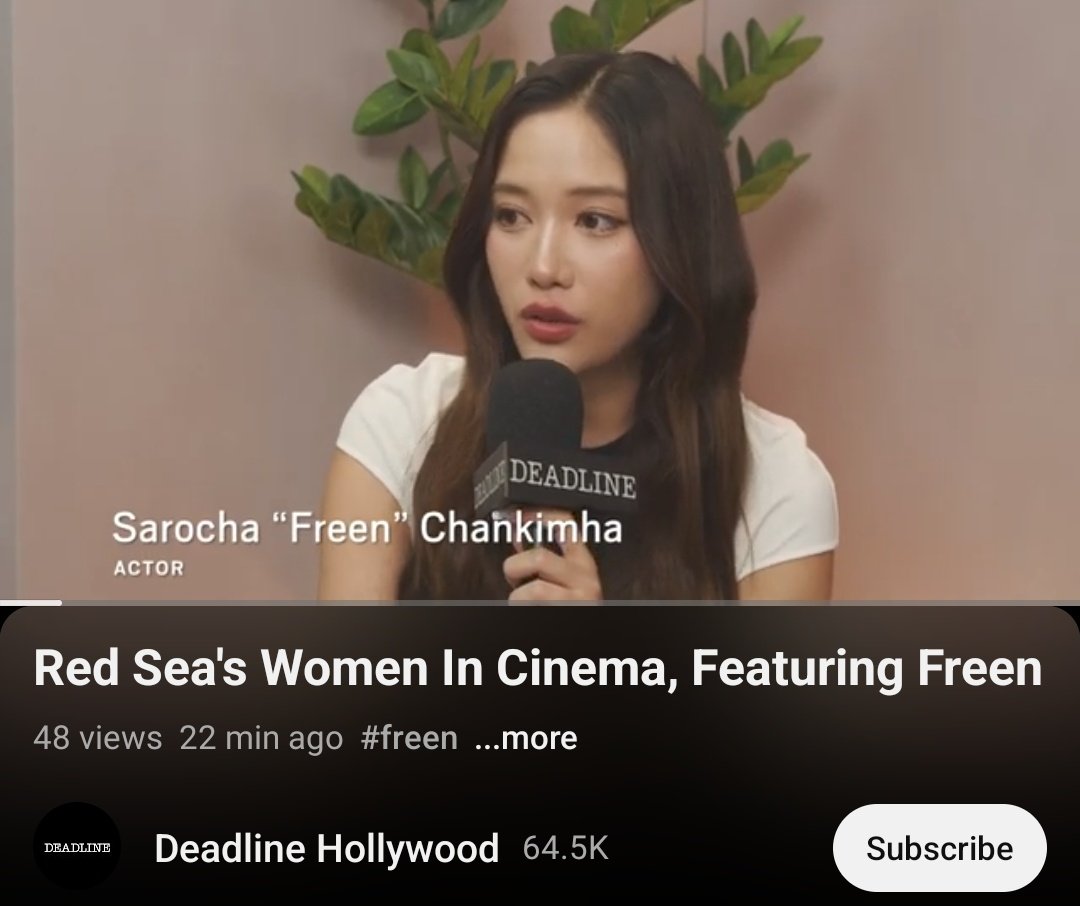 Red Sea's Women In Cinema ➡️youtu.be/HKKpm4aHrfw?si… #srchafreen #GIRLFREEN #FreenSarocha