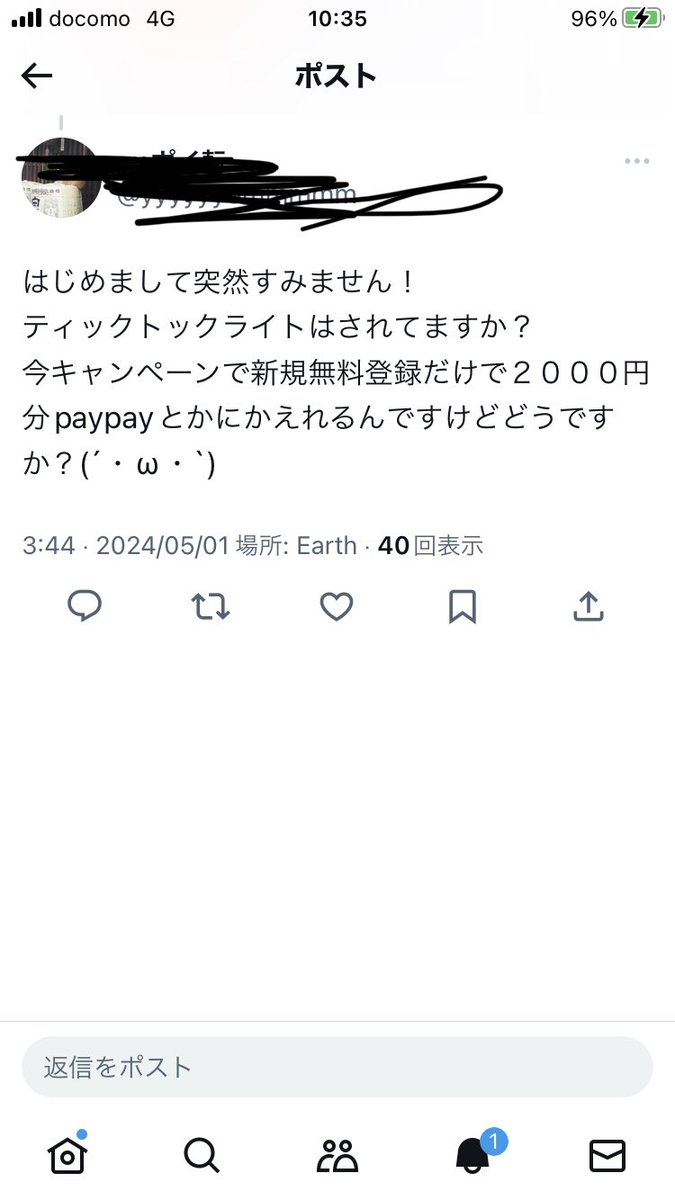 何が何だかわからないので、ポスト見たら色々把握できるだろうと開けたらこんなんきてた。

ティックトックライトやるっきゃない。笑