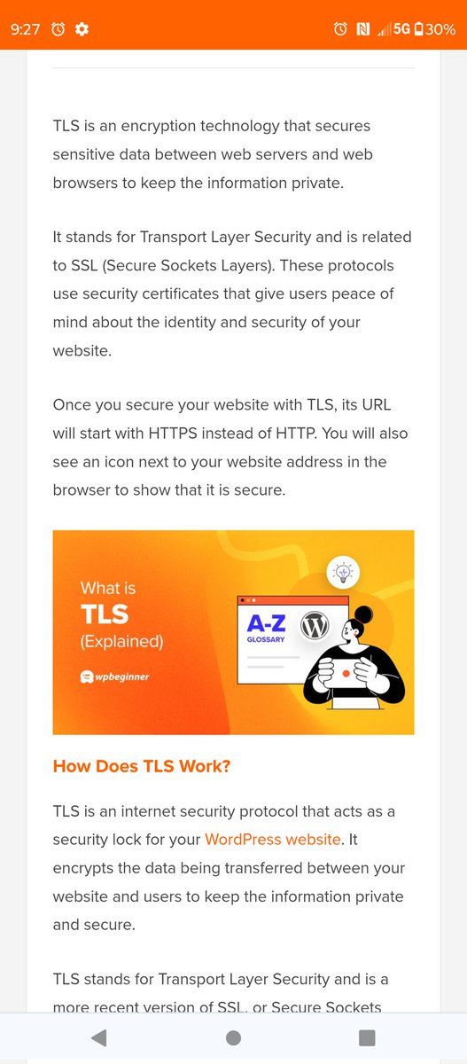 Real quick
wpbeginner.com/glossary/tls/
#fiverrwebsitebuilders #websitebuilders