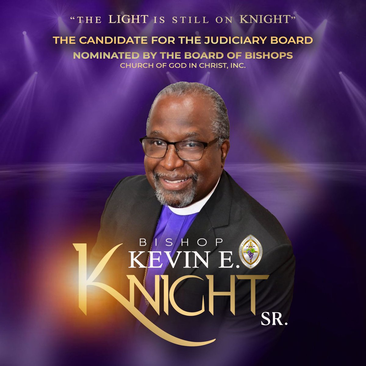 I am the Board of Bishops nominee and I am excited to be YOUR candidate!
Ways to support my campaign: 
Cashapp: $BishopKEK
Zelle: 201.892.7771
 
#Vote4Knight, #TheLightisSTILLonKnight, #BishopKnight4JurdiciaryBoard, #VoteBishopKnight,#KNIGHTinshiningarmor #VoteKnight #HTCares