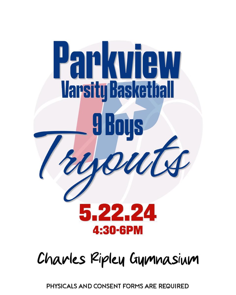 9th Grade & Varsity  Boys Tryouts this Wednesday at 4:30pm‼️
#TheView

@RustonRifle 
@ADAndersonPV 
@p_parkviewlrsd