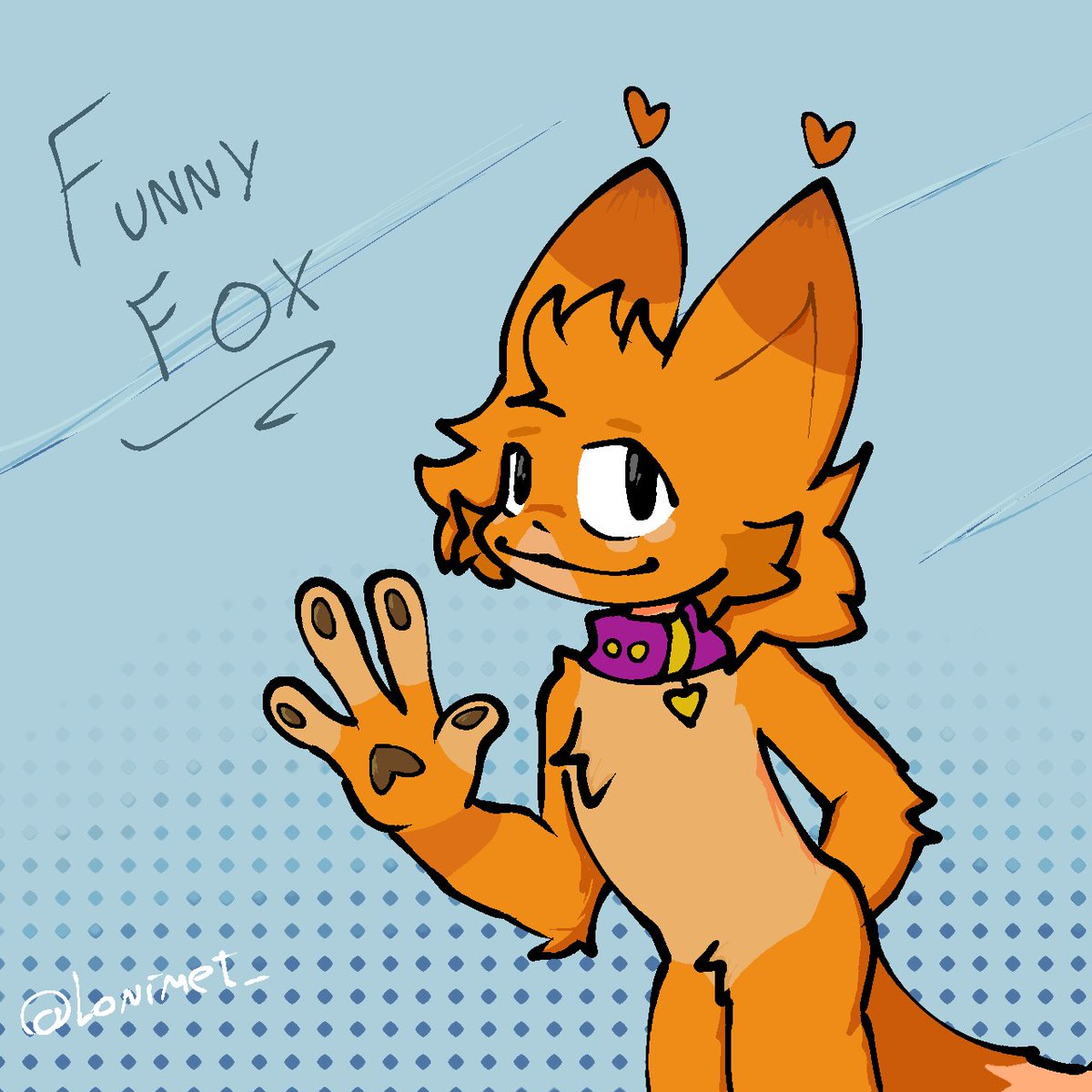 Random design for @FunnyFox546140 (Consider it as fanart) #furryart #loniarts