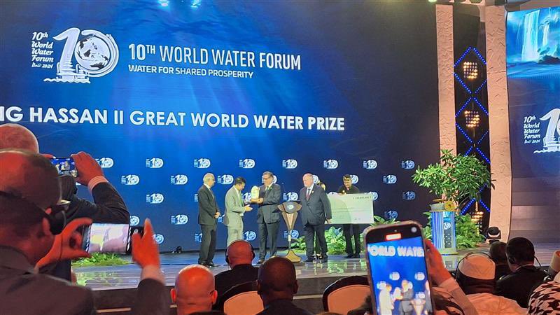 🌟 Exciting news! 🌟 FAO has won the King Hassan II Great World Water Prize at the @WWaterForum10! 💧🌍 Honoring strategic water resource management and protection, we're committed to global partnerships for a water and food secure world for all! 🌱🤝 #WWF2024
