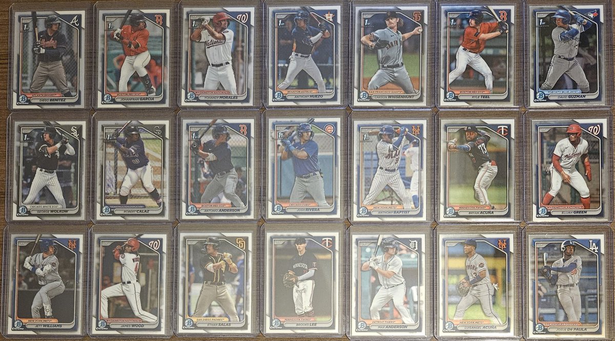 Some of the #Hits from the 2024 #Bowman #Baseball #Blaster #Box #PYT #Break

#TBBCrew #MLB #TBBCrewElite #Hit #PaulSkenes #EvanCarter #WyattLangford #JacksonHolliday #DylanCrews #JacksonMerrill #JacksonChourio #RomanAnthony #MaxClark #JassonDominguez #DruwJones #JuniorCaminero