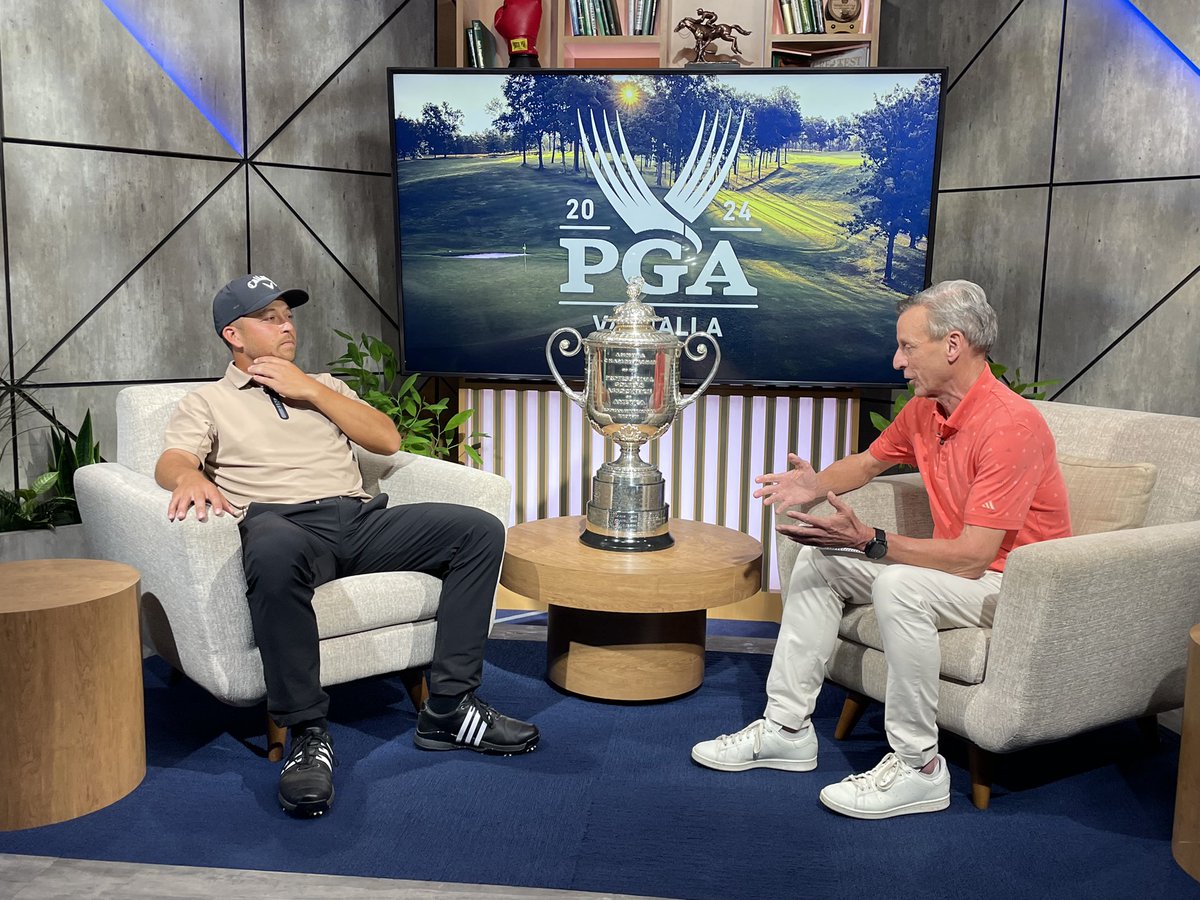 Chatting with the champ. See our interview with @PGAChampionship winner Xander Schauffele on SportsCentre and @GolfTalkCanada