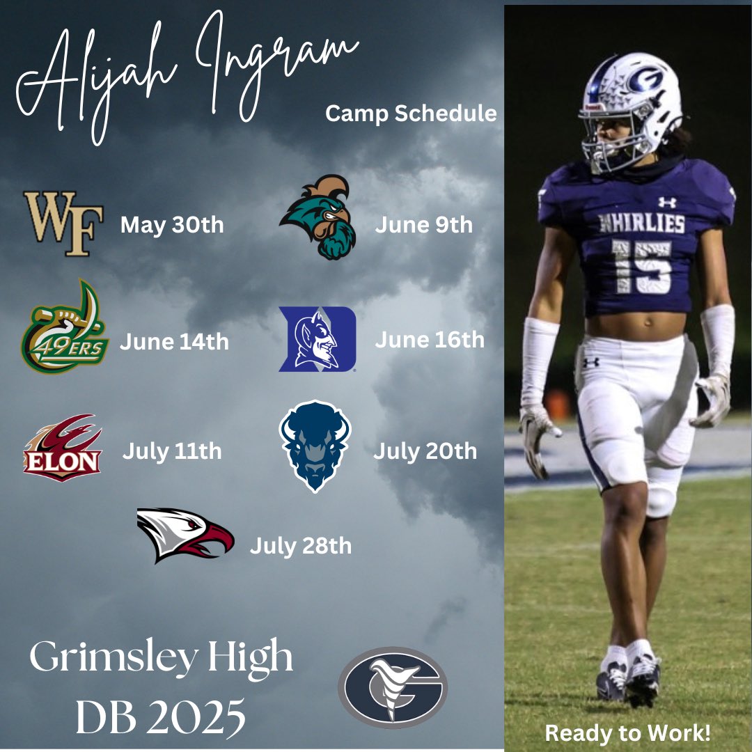 Ready for camp szn‼️@e43fitness @grimsleyfb @RecruitGrimsley @CChipwest @bason_k @_AbuTuray @Cfuller29Coach @CoachB48 @CoachMAustin @CoachTyGreen @VBentley_2 @CoachMcRae21 @Kmatt_Scout @JacksonBlock17 @CoachDBattle @MitchCiombor