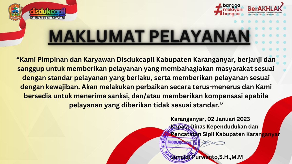 MAKLUMAT PELAYANAN