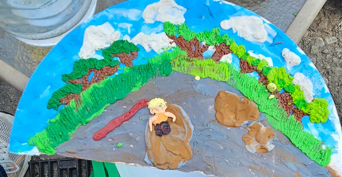 Amby_20's tweet photo. I attempted my own illustration using Barbara Reids plasticine techniques. 
I am loving how it turned out. I can't wait to show my students. @barbreidart #barbarareidart #plasticineart https://t.co/ZUl4Q6Afjy