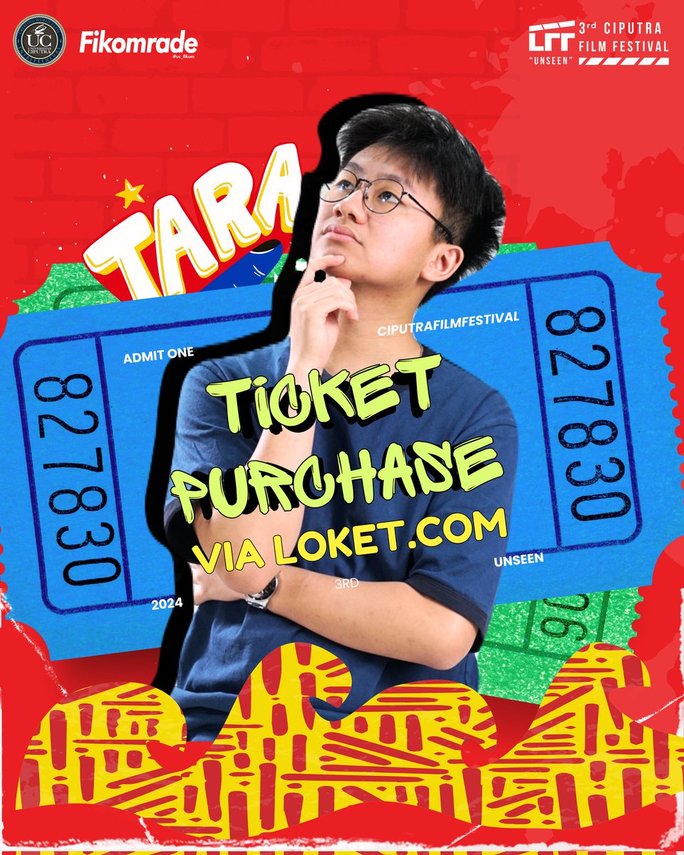 ciputrafilmfest's tweet photo. Yuk merapat arek-arek Suroboyo 🤩 Ciputra Film Festival udah open ticketing nih! Buat arek-arek yang mau movie date bareng pacar, teman, bestie, keluarga bisa puoll nonton di bioskop XXI! 25k only lho!😱

Gas beli tiketnya di
https://t.co/stKh5QorT7 https://t.co/KJ7IT3HrTQ