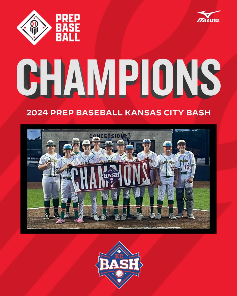 🏆CHAMPIONS🏆

Congratulations to the 2024 PBKC Bash 14u D1 Champions, Old School Ducks - Maher!!!      

#PrepBaseballKC #BeSeen
