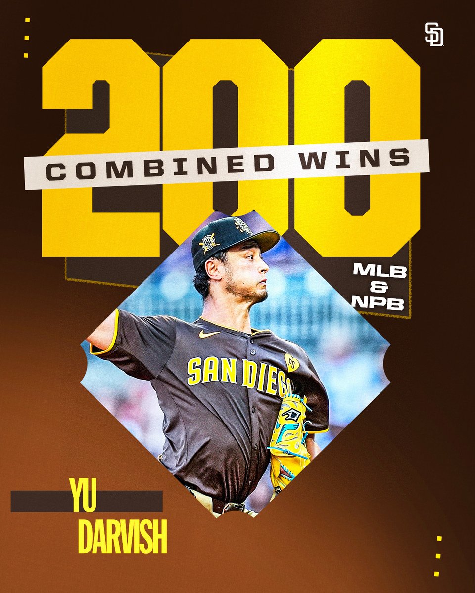 Yu Darvish joins elite company with his 200th career win -- MLB & NPB combined! Only Hiroki Kuroda (203) and Hideo Nomo (201) have more combined wins among Japanese-born pitchers.