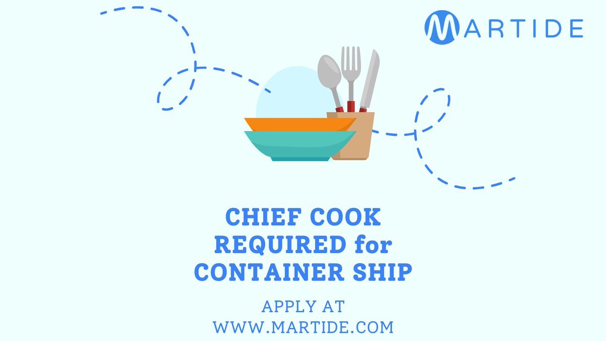 Join: 30th May
Contract: 9 Months (+/-1)
Salary: $1,676 - 1,773
Company: SeaCrest
Apply Here: buff.ly/2Piaa1G
#seafarerjobs #seamanjobs #shipjobs #maritimejobs #jobsonships #jobsatsea #cookjobs #chiefcookjobs #shipscookjobs #cookjobsonships #chiefcookjobsonships