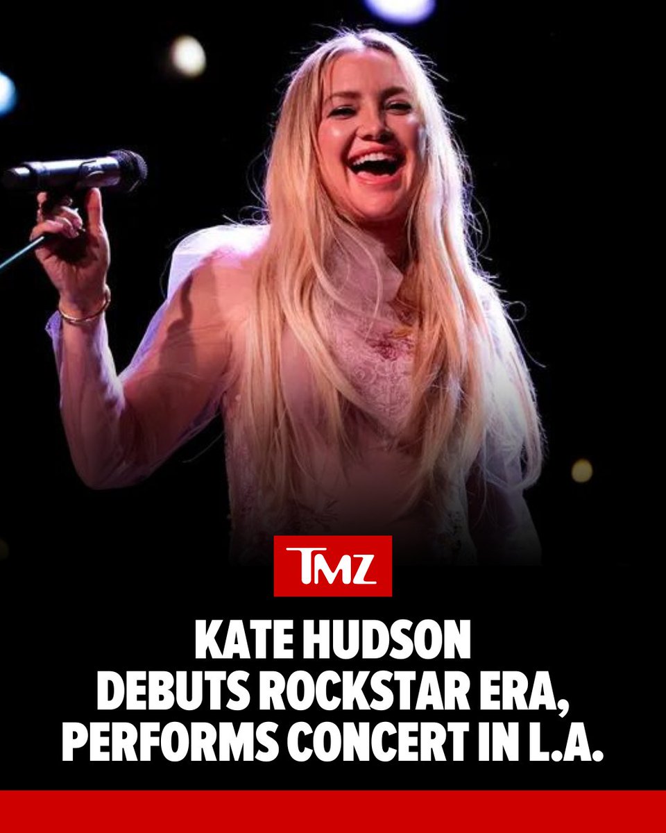 #KateHudson is in her singer era – hitting the stage at her album release show this weekend ... and looking like a real pro too. Check out the performance pics! 👉 tmz.me/AURGUL9