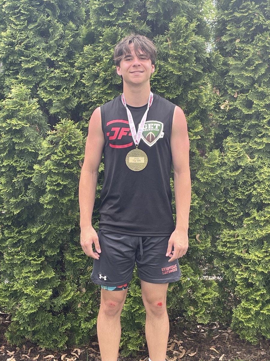 Honored to be awarded best WR at the JF College Prospect Showcase.