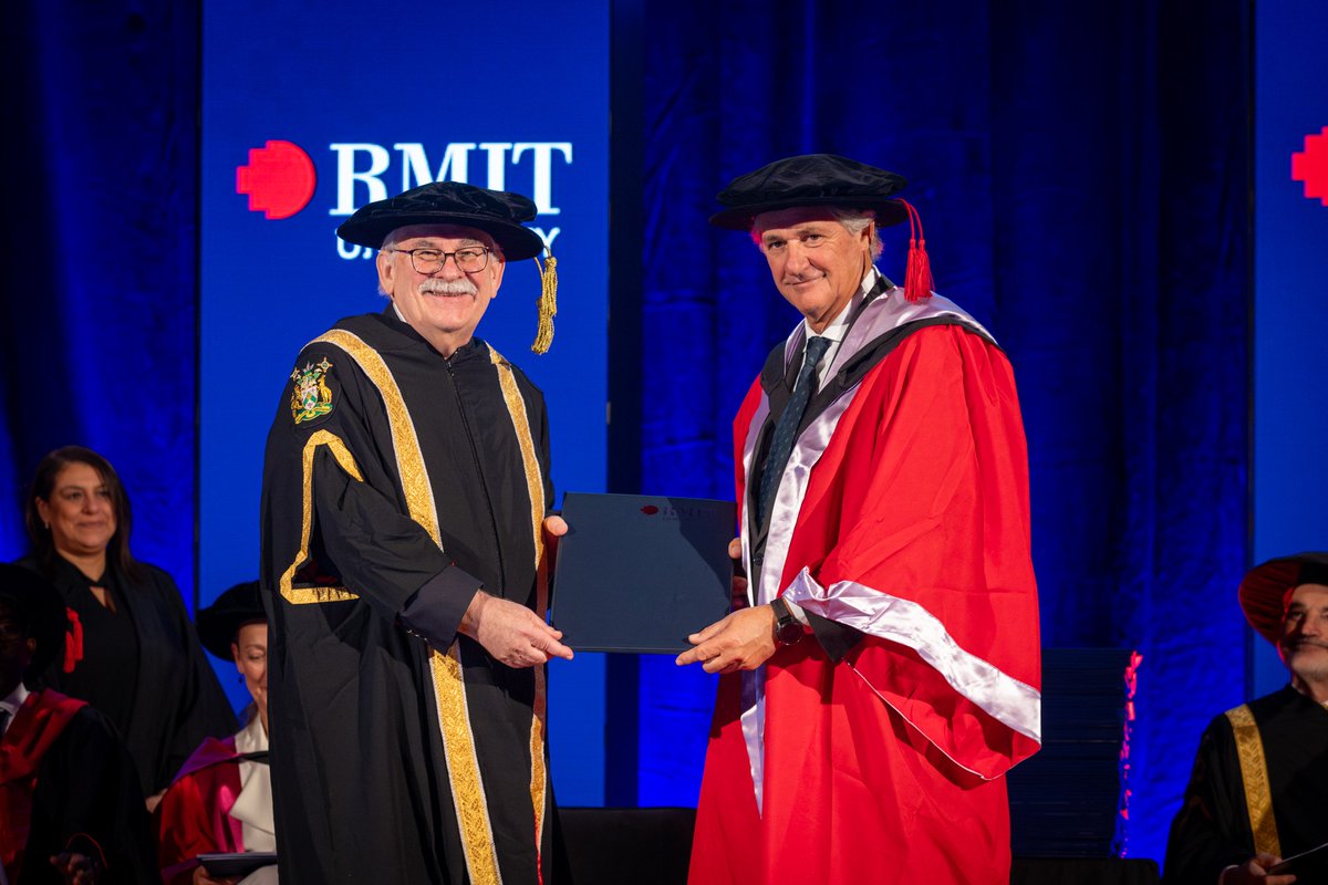 ACCIONA's global Chairman and CEO was awarded an Honorary Doctorate of Business by @RMIT University in Melbourne, in recognition of his contributions to #sustainability and #innovation across the clean energy and regenerative infrastructure sectors.
 #SustainableInfrastructure