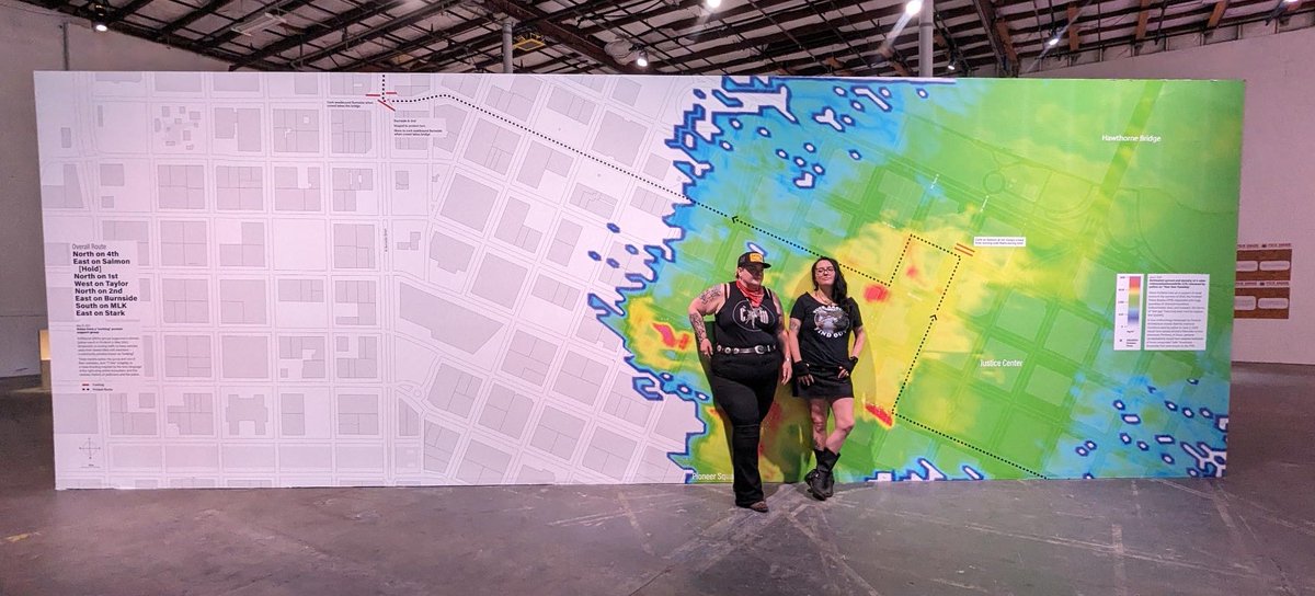 After three months, the Policing Justice exhibit closed today. Thank you, Portland Institute of Contemporary Art, @ForensicArchi @RobertMackey and all others who worked so hard to turn this space into a voice for victims and survivors. Thank you, everyone who came. We love you.