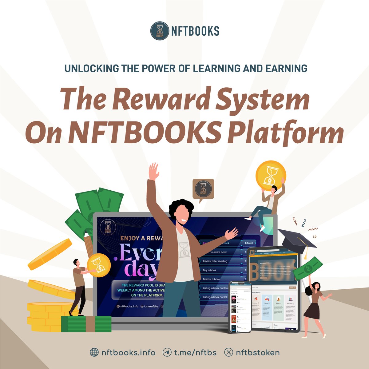 Unlocking the Power of #Learning and #Earning: The Reward System on #NFTBOOKS Platform

👉 nftbooks.medium.com/unlocking-the-…

#Booklovers #BookSwarmArmy #Readingcommunity #WritingCommunity #Selfpublishing #NFTBS #SocialFi
