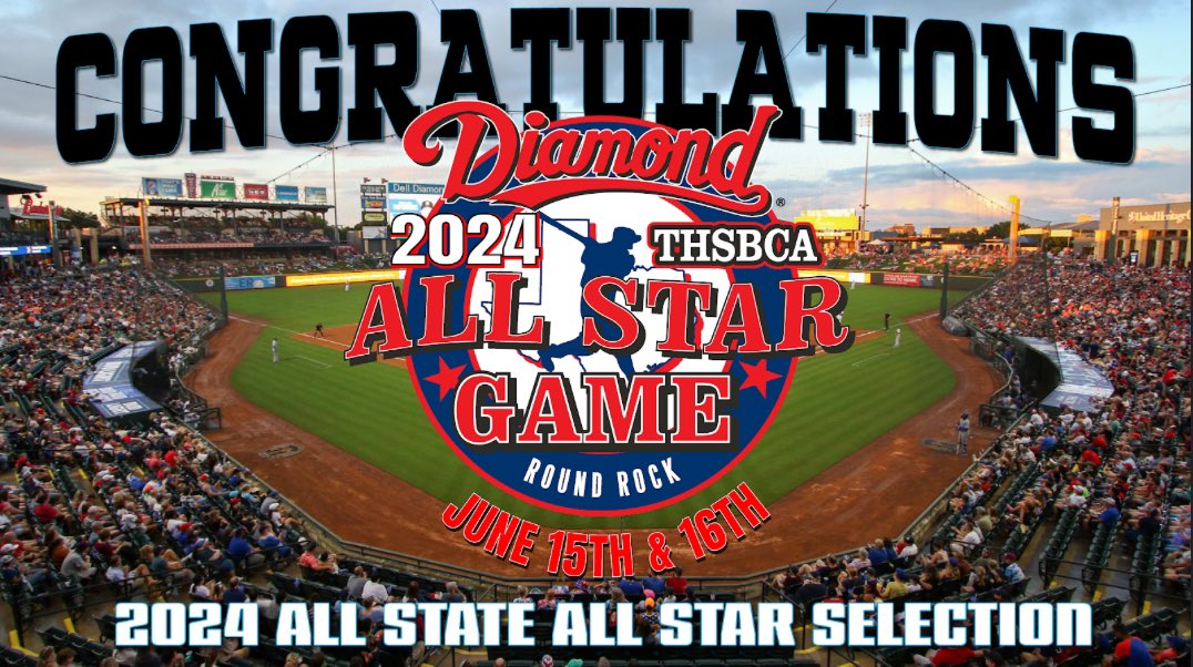 I am extremely honored to announce that I have been selected to play in this years @thsbcaStar All State All-Star game in Round Rock!