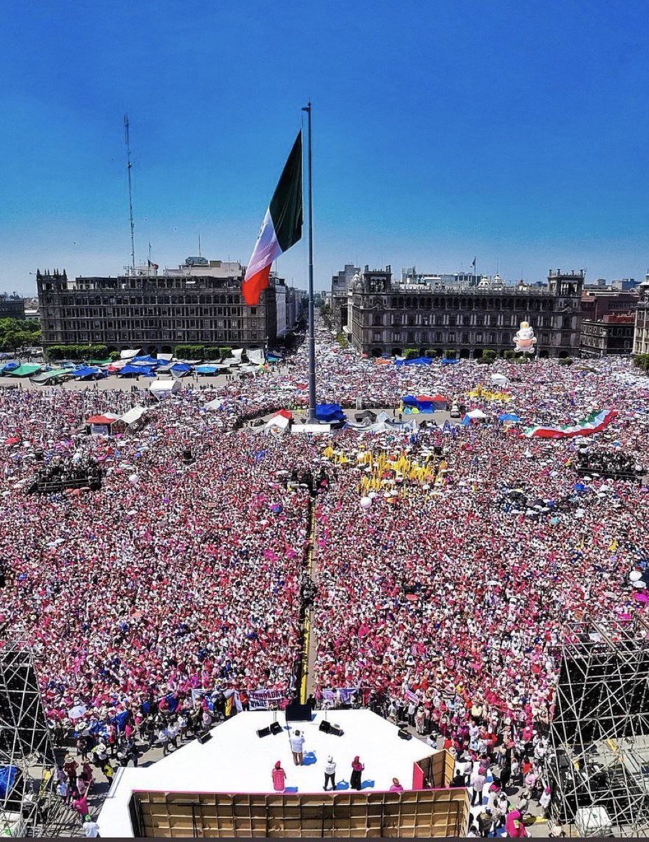 En tuiter no se gana una elección pero saliendo a la calle a manifestar un voto sí. 

Un zócalo lleno y todas las plazas en más de cien ciudades ya decidieron. #XochitlGálvezPresidenta