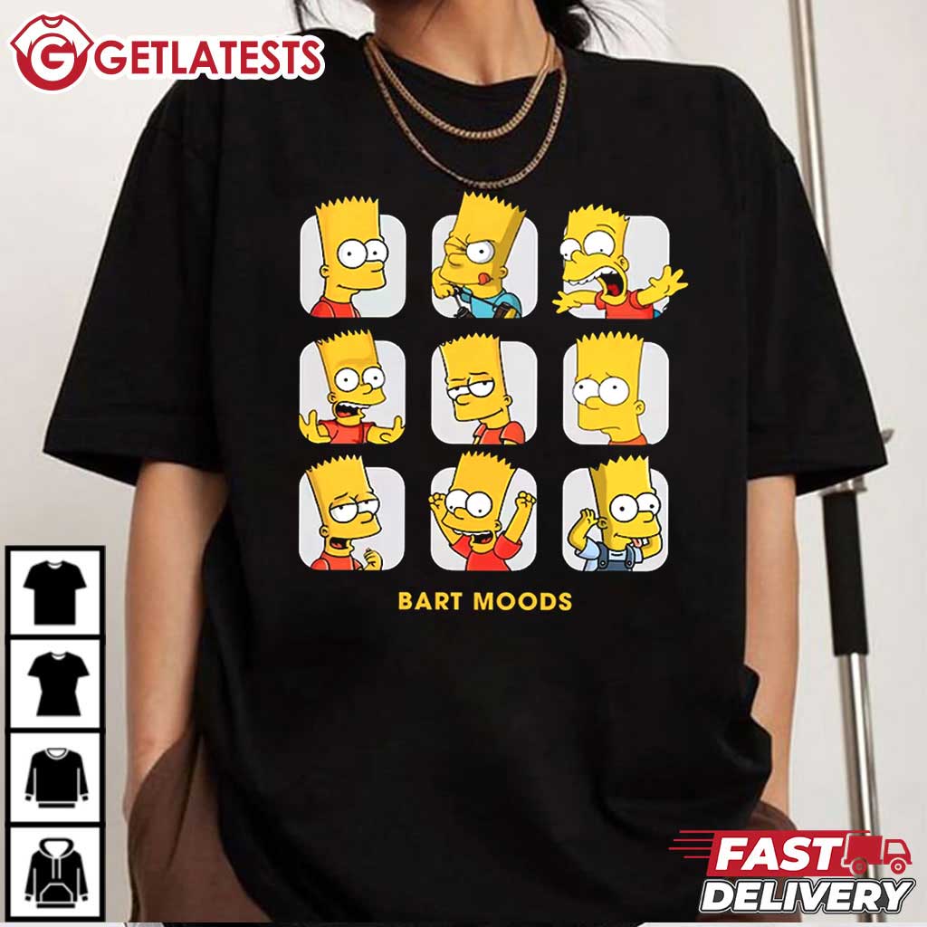 Bart Moods The Simpsons T-Shirt #TheSimpsons #bartsimpson #getlatests getlatests.com/product/bart-m…