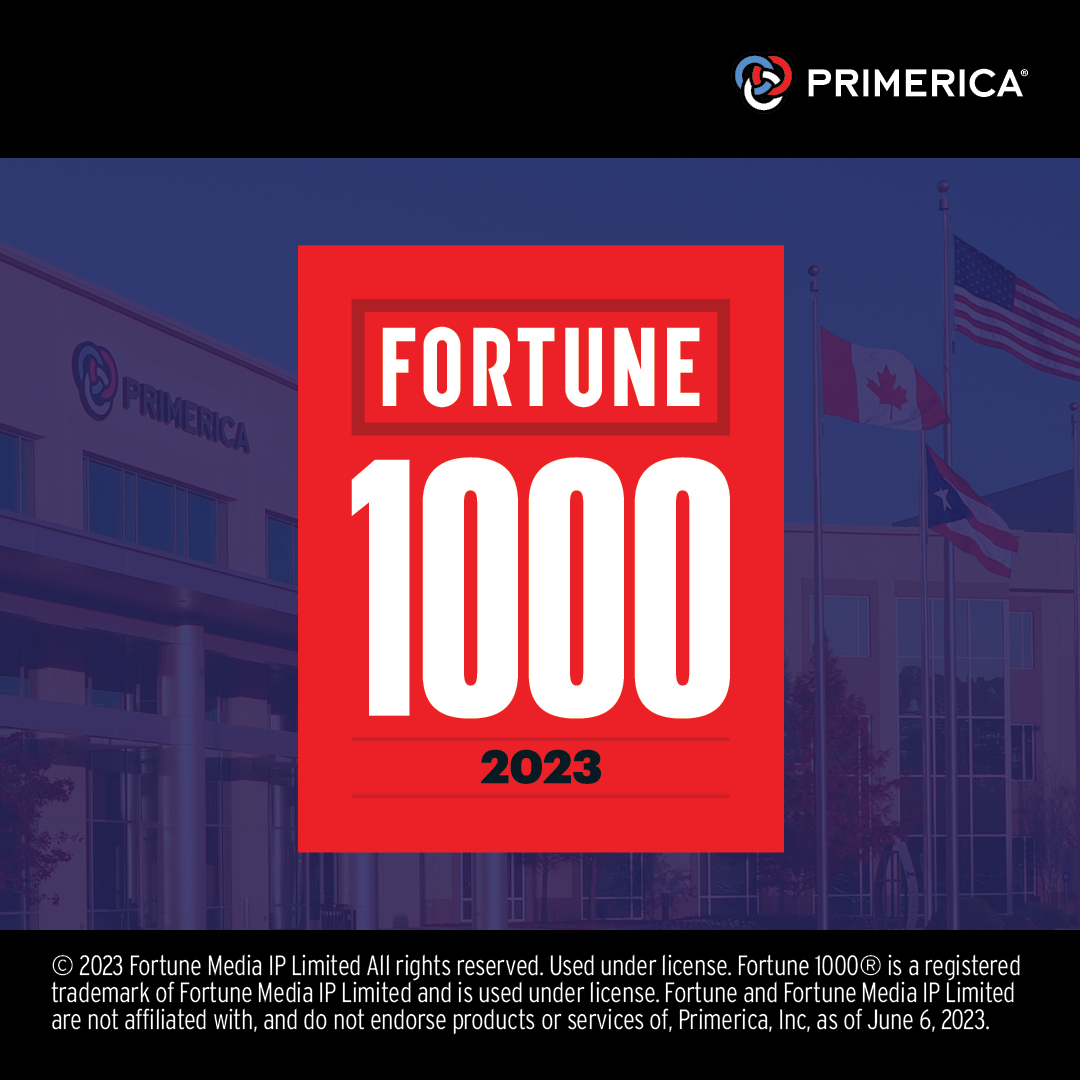 Huge congratulations to @Primerica for securing a spot on the Fortune 1000® list for the 4th year in a row! #PrimericaProud