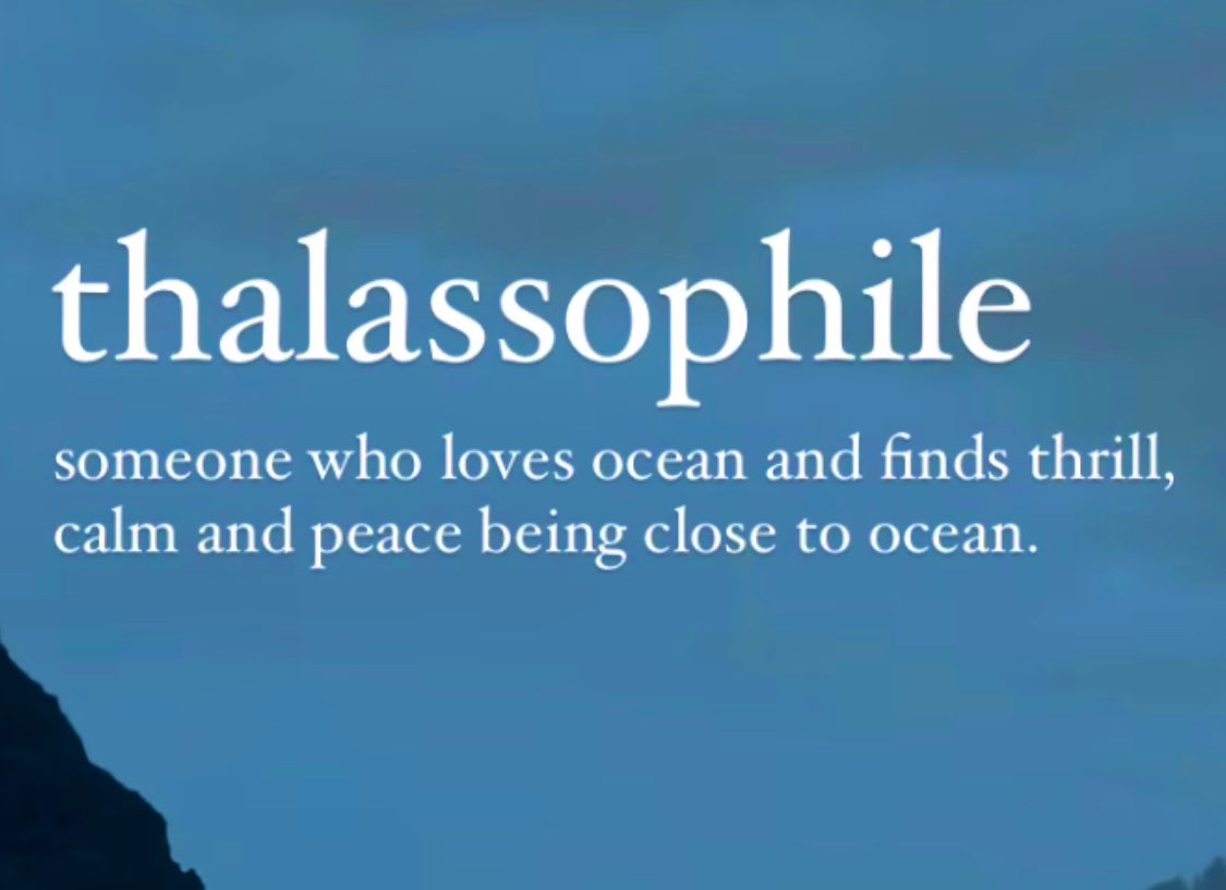 Learned a new word - thalassophile