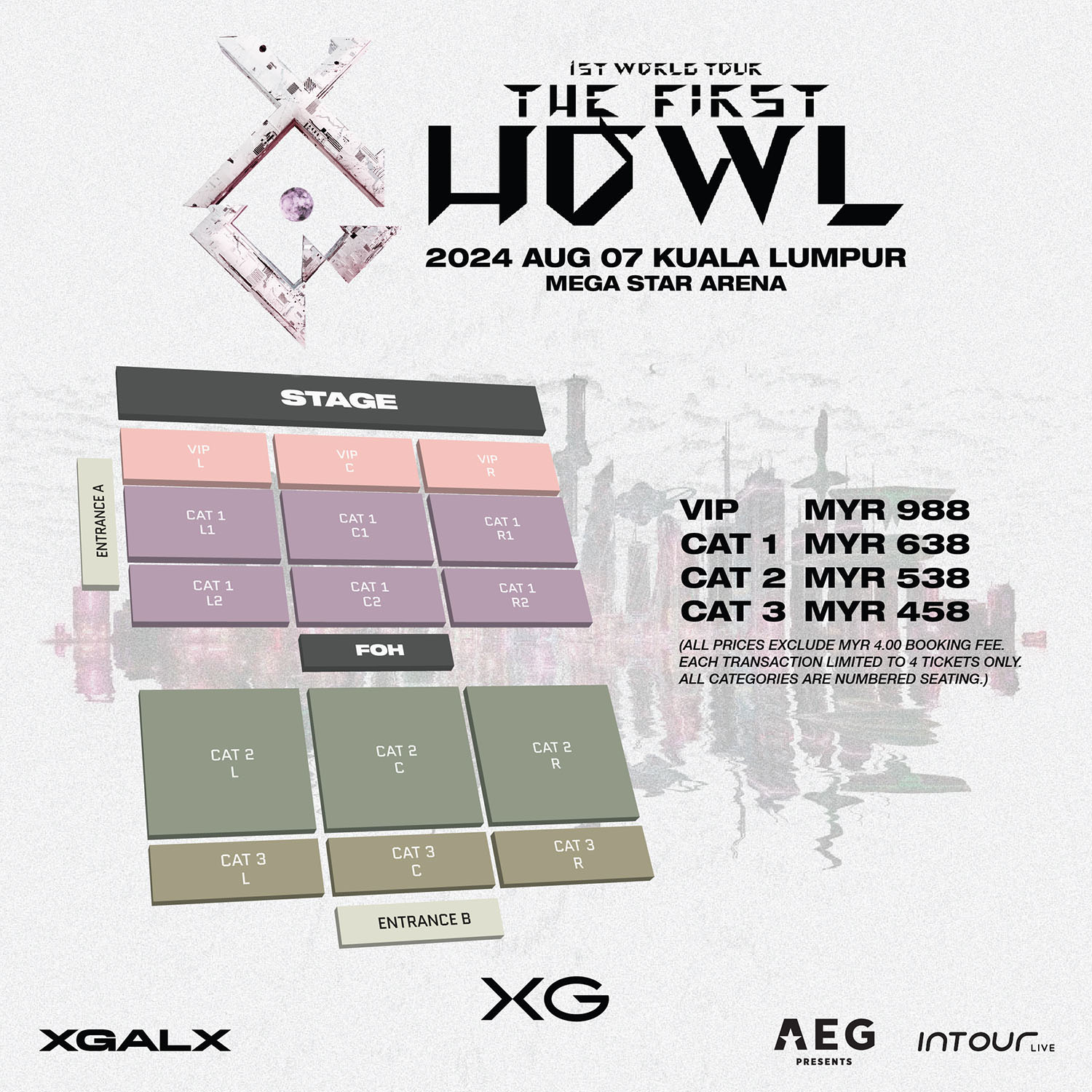 XG 1ST WORLD TOUR "The first HOWL" Landing in KUALA LUMPUR (Tickets