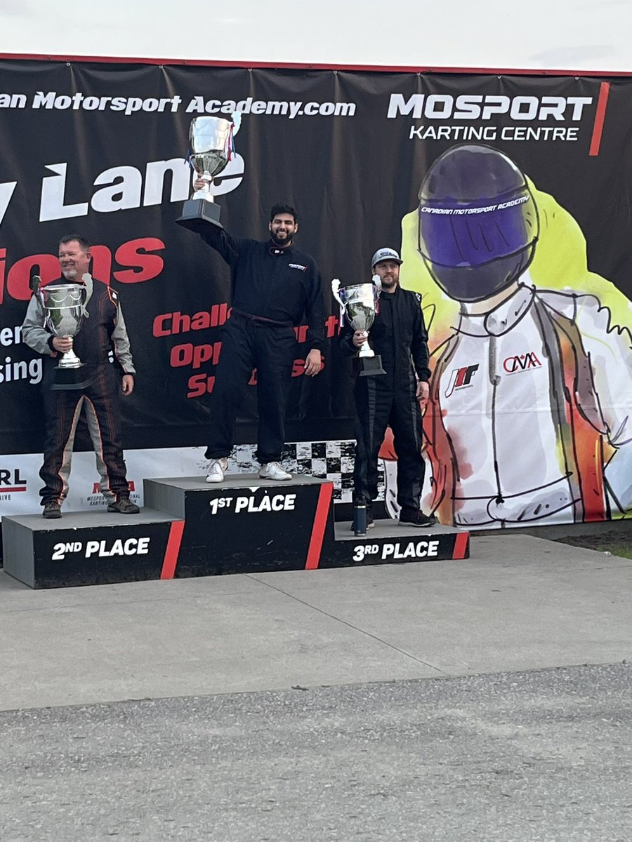 Had my first ever karting race and was able to grab the win

It’s been an exciting few weeks.

Thanks to <a href="/MosportKarting/">Mosport Karting Centre</a> for having these events, looking forward to doing more races.