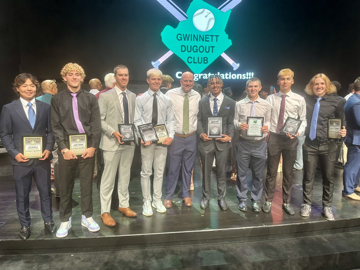 Congratulations to all of our Gwinnett Dugout Club award winners!!!  #SKGDUDES #CONNECTED