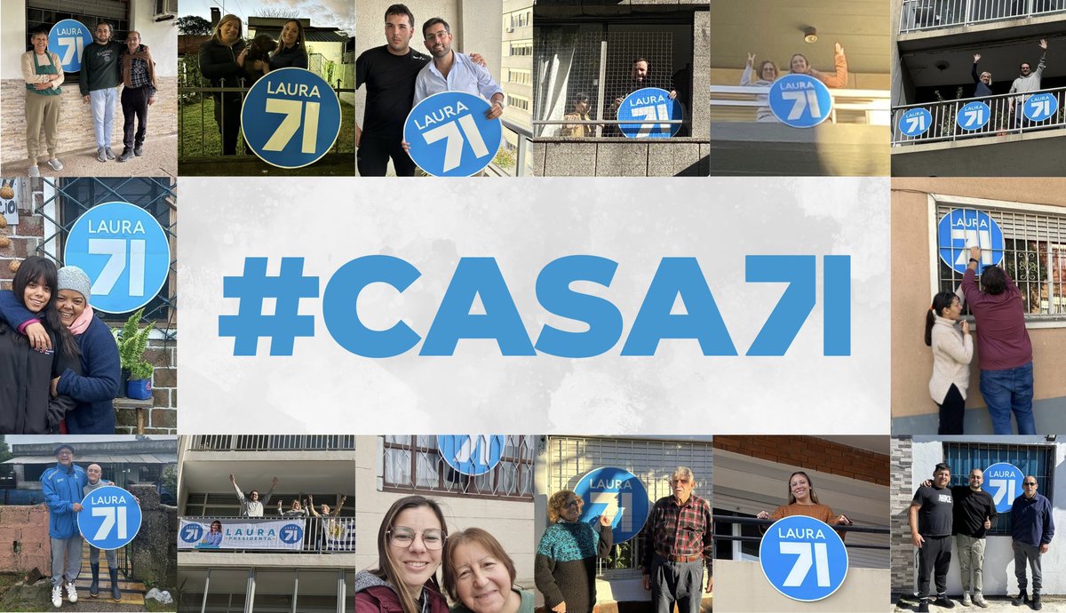 ¡La 71 se hizo presente en casas de todo Montevideo! Te compartimos algunas imágenes de lo que fue este gran fin de semana de #Casa71 ✌️ Muchas gracias por acompañarnos y si queres sumarte, no dudes en pedirnos tu cartelería.