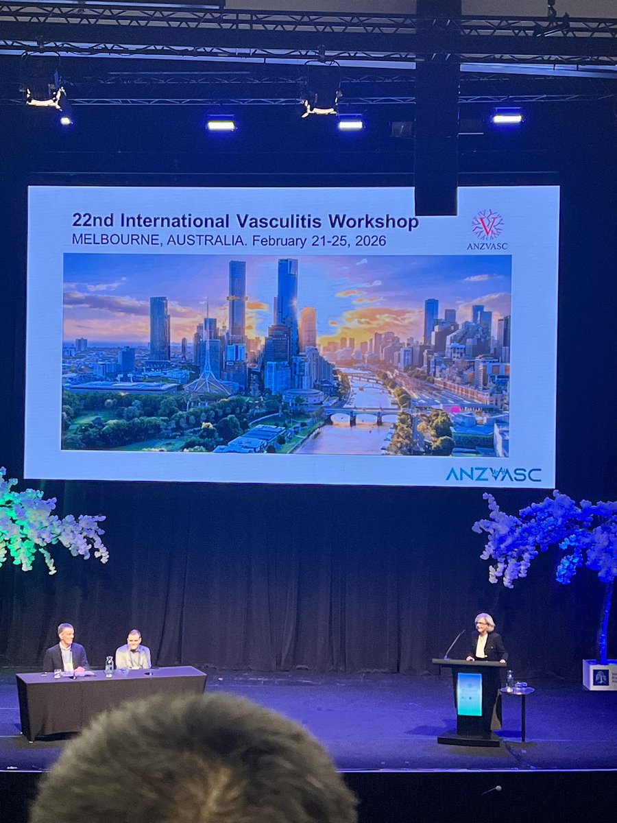 @CatherineL_Hill @MdWarrington @omeracftc Hungry for more #vasculitis? Come to Melbourne in 2026 for the 22nd International Vasculitis Workshop #ARANZRA24 -BS @CatherineL_Hill