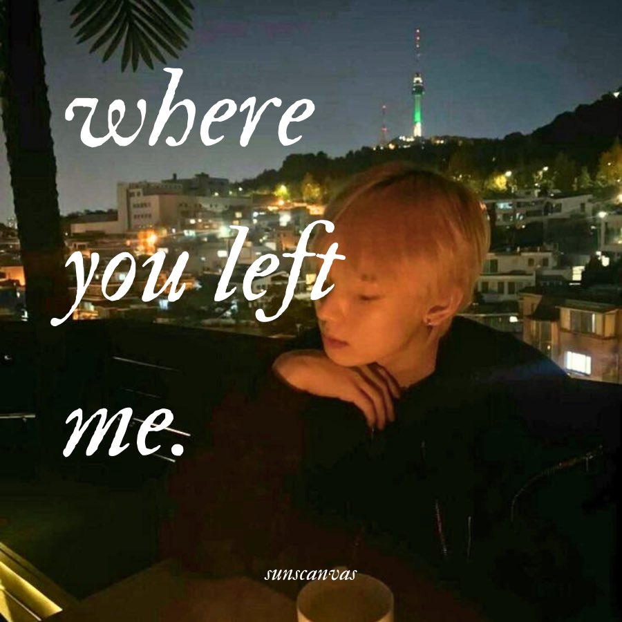 sunscanvas's tweet image. 𝒘𝒉𝒆𝒓𝒆 𝒚𝒐𝒖 𝒍𝒆𝒇𝒕 𝒎𝒆.

❥ #sunsun fic.
❥ one-shot, rated G.
❥ 7.2k words.
❥ inspired by a taylor swift song, no proper break up, sunoo waited for ten years, emotional hurt no comfort, angst.
❥ ao3.org/works/55021387