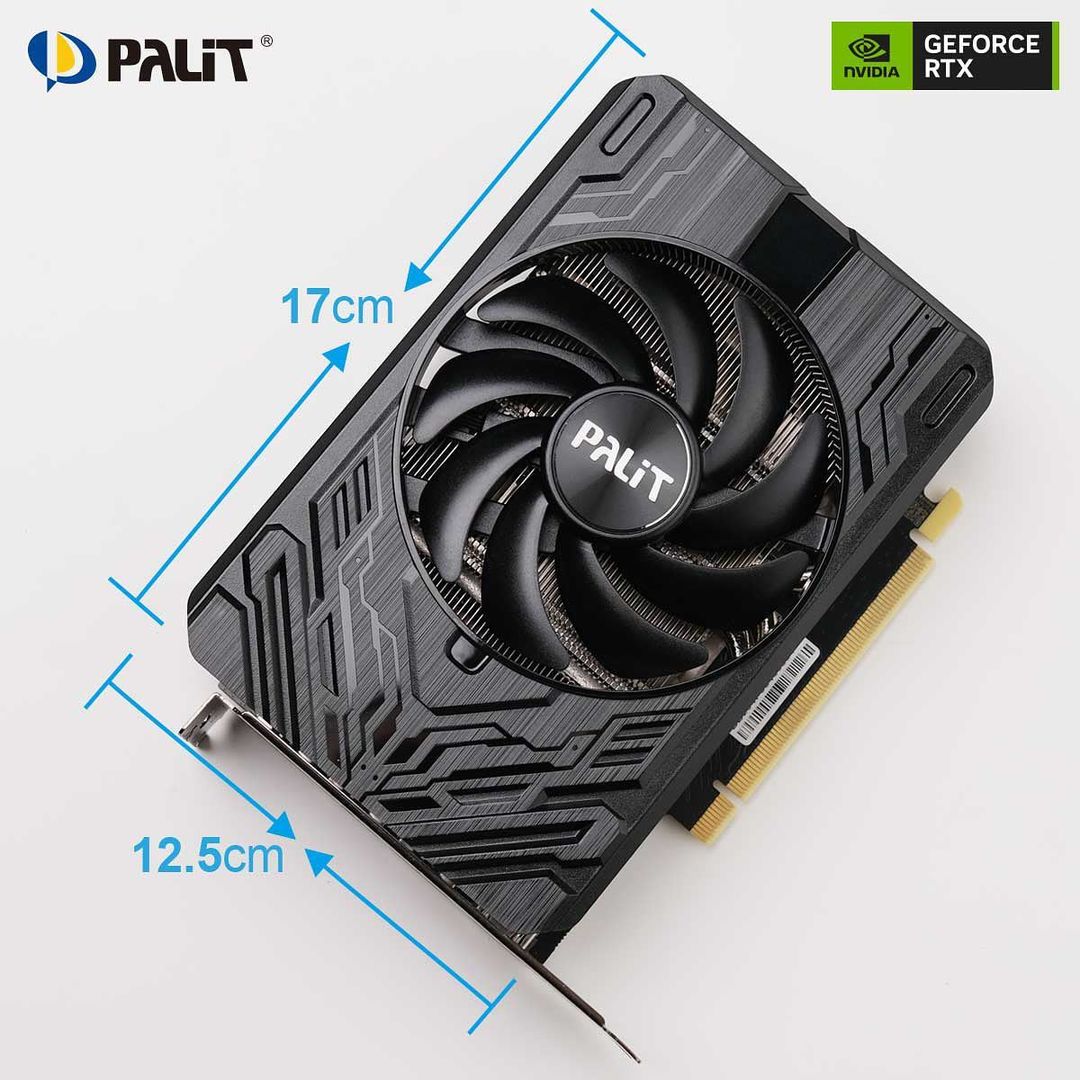 パワーがミニに出会う。#Palit GeForce RTX 4060 Ti #StormX。 このグラフィックカードは、高性能をコンパクトな17cmデザインに凝縮しました。強力な小型PCの構築に最適です。 bit.ly/4060TiStormX #PalitGeForce #Nvidia #RTX4060Ti #GPU #MiniPC #MiniITX #SFFPC #pcmod #custompc #pcbuild