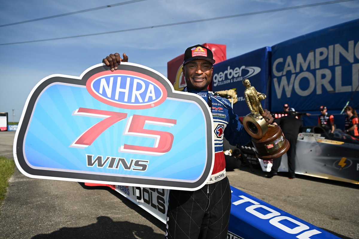 7️⃣5️⃣ for @AntronBrown! @gerbercollision #Route66Nats presented by @peakauto • @AbMotorsports1 • @MissionFoodsUS