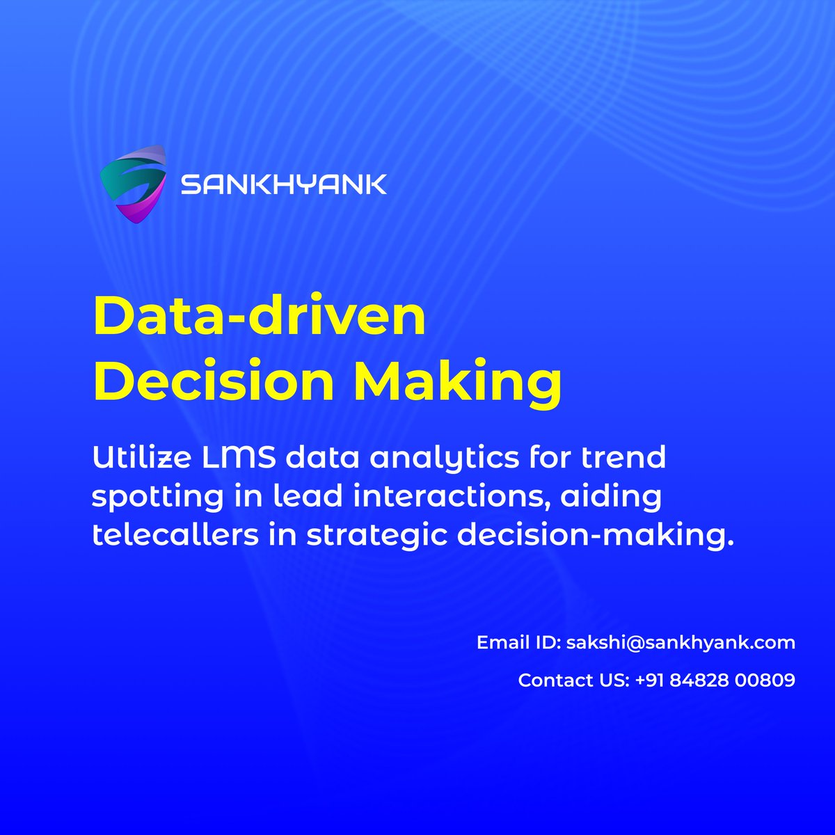 Sankhyank__'s tweet image. &quot;📊🔍📈 Leverage LMS data analytics to spot 🚀🌟🎯 trends in lead interactions! Empower telecallers with 🔑📱🔥 data-driven decision-making for 🛠️📉📋 strategic success. @Sankhyank__
#DataDriven #LMSAnalytics #LeadTrends #TelecallerSuccess #StrategicDecisions #CRMSoftware