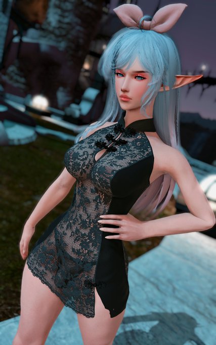 *Notices you staring at her* "See something you like...?" *Smirks up at you through a slight blush, the