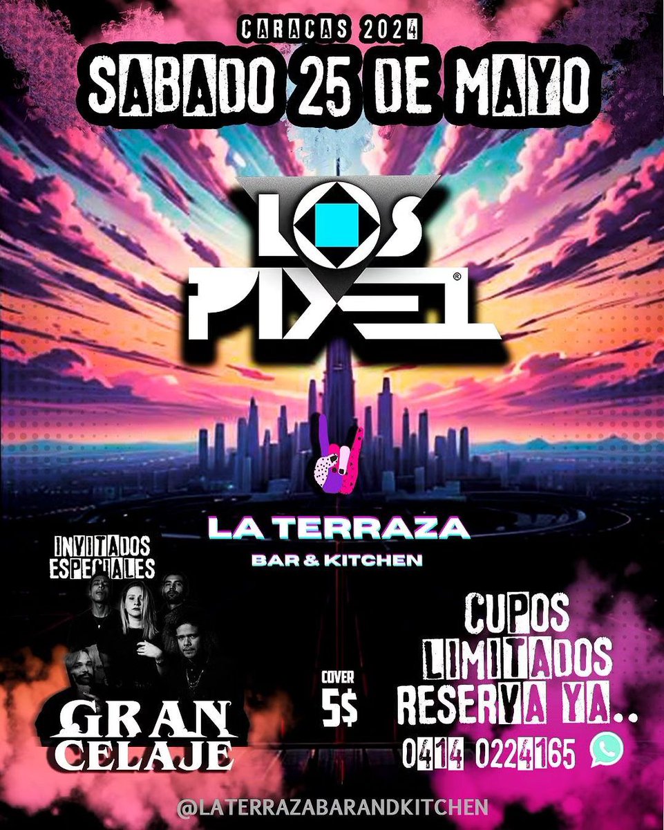 La Terraza Bar &amp; Kitchen 🎸 | Artistas: 💀 Los Pixel (@lospixel) 💀 Gran Celaje (<a href="/grancelaje/">Gran Celaje</a>) 🍕🍺| Gastronomía: 💀 Pizzas de la casa + Tapas + Bebidas Artesanales (@teacandelaccs @pissedesgottes) + Craft Beer + Vinos + Bloody Mary + Bebidas sin Alcohol… dlvr.it/T76nD5