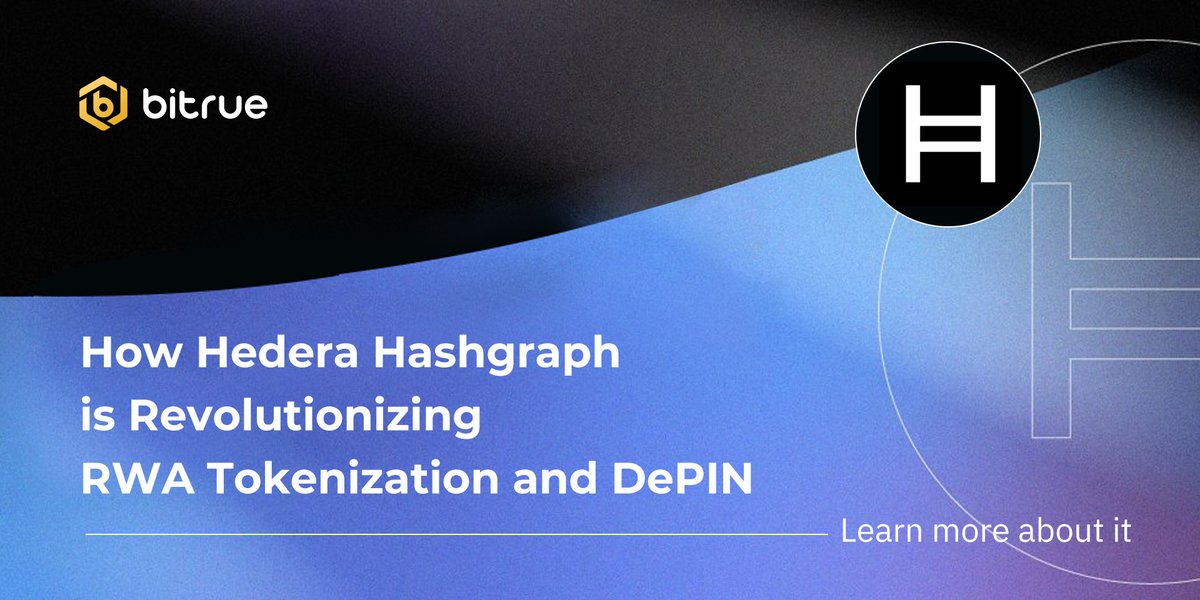 📖 How Hedera Hashgraph is Revolutionizing RWA Tokenization and DePIN Hedera Hashgraph @hedera $HBAR is at the forefront of real-world asset (RWA) tokenization and Decentralized Physical Infrastructure Networks (DePINs), offering advanced performance, security, and compliance