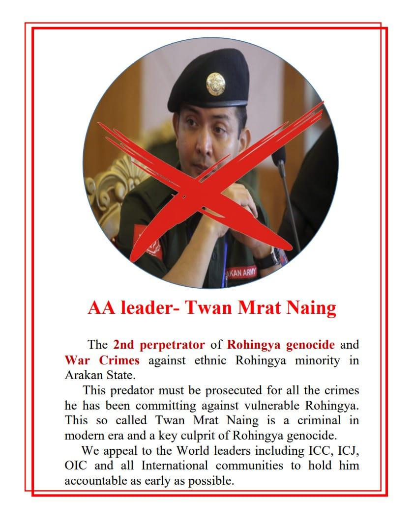 The world sees this man as the leader of the terrorist organization AA, responsible for the deaths of millions of Rohingya.😭 #AAterrorist #UN #ICJ #humanrights
#Rohingyas #Muslim #ICC #OIC 
#2ndgenocideonRohingya 
#whatishappeinginmyanmar