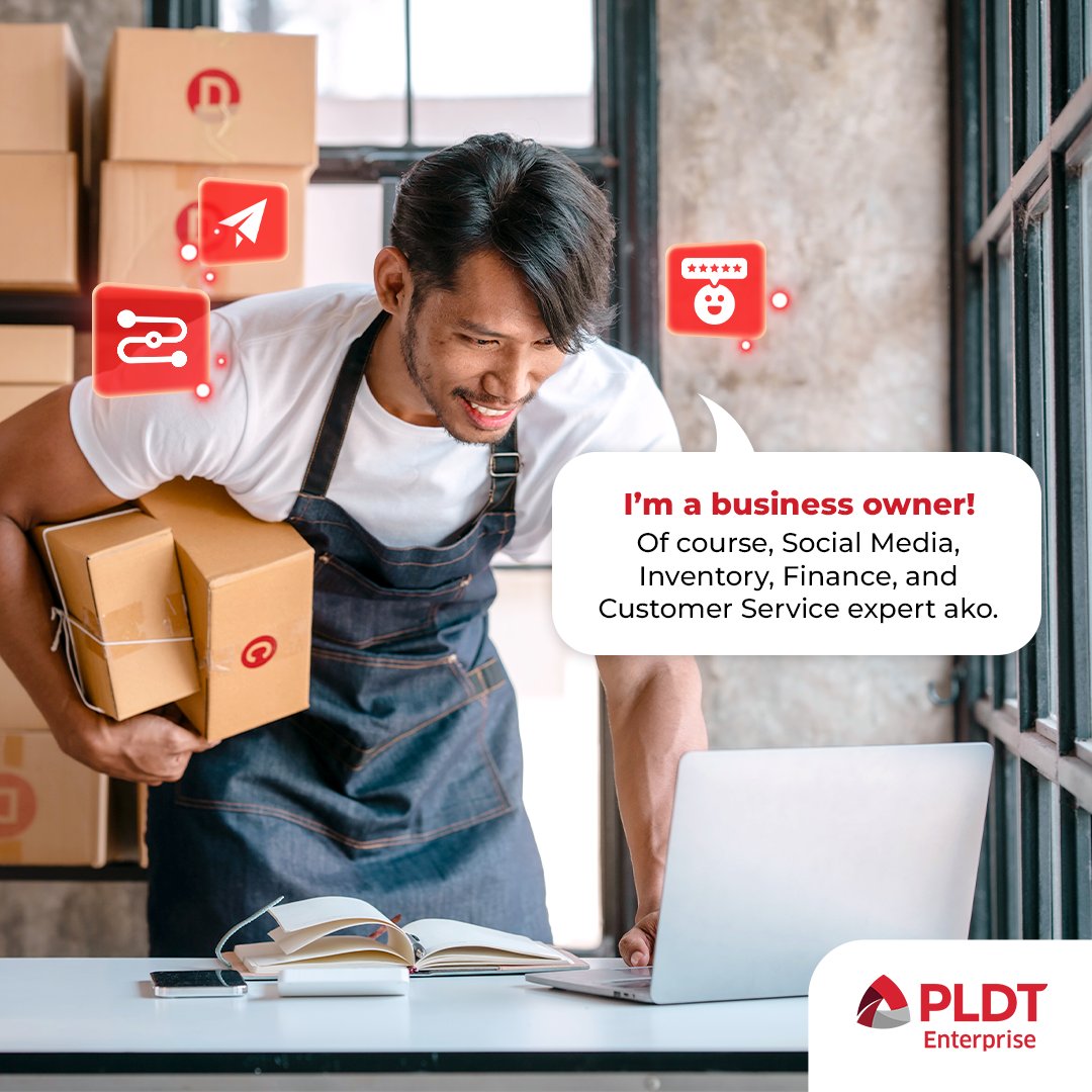 PLDTEnterprise's tweet image. You’re a business owner, of course you relate! 😛

If you’re a business owner, gets na gets ka namin! Kaya nandito ang PLDT Enterprise to make things easier and smoother for you and your business!

#SMBiz
#MSMEs
#BusinessSolutions
#SmallBusinessTech